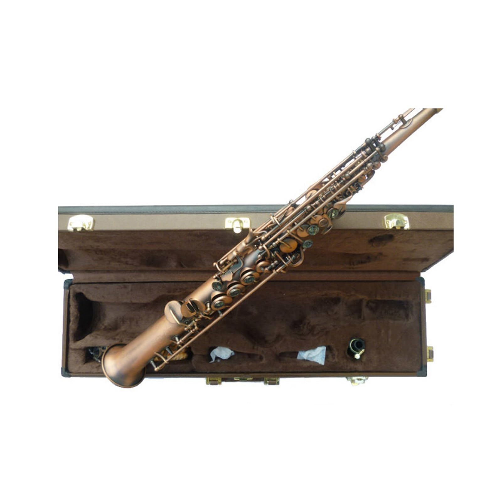 Sassofono Sassofono Soprano Si Bemolle Bronzo Rosso