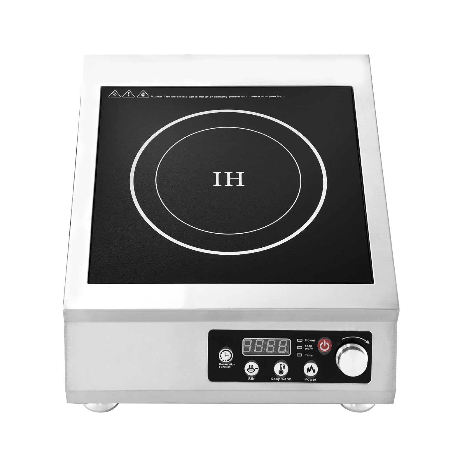Portable Electric Cooktop,Powerful Burner 4200W - LED Display Hot Plate, Commercial Induction Stove 10 Power Levels for Home Hotel