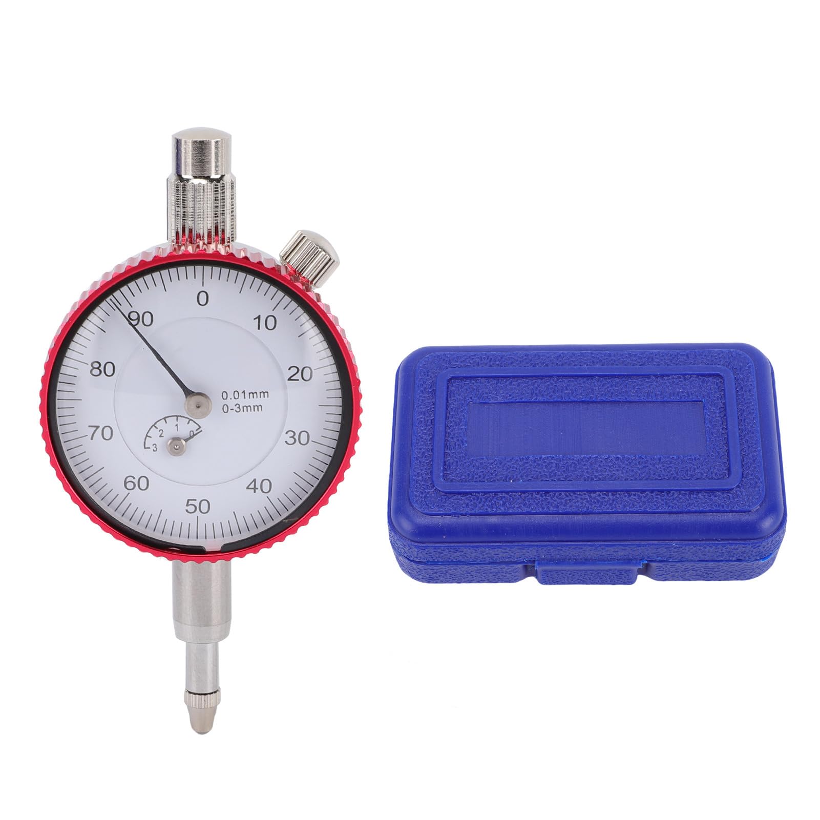 Indicateur à Cadran, Plage 0-3 Mm, Précision de 0,01 Mm, Outil de Mesure Antichoc en Acier Inoxydable, pour Scie à Table D'atelier