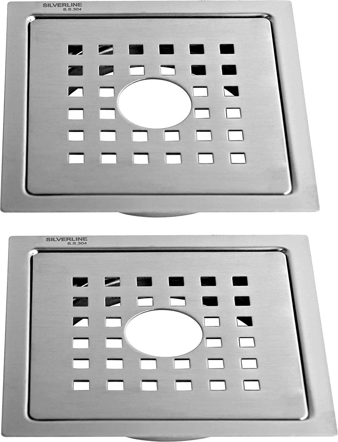 Buy Silver Line Stainless Steel Grade 304 (18/8) Bathroom Drain Cover