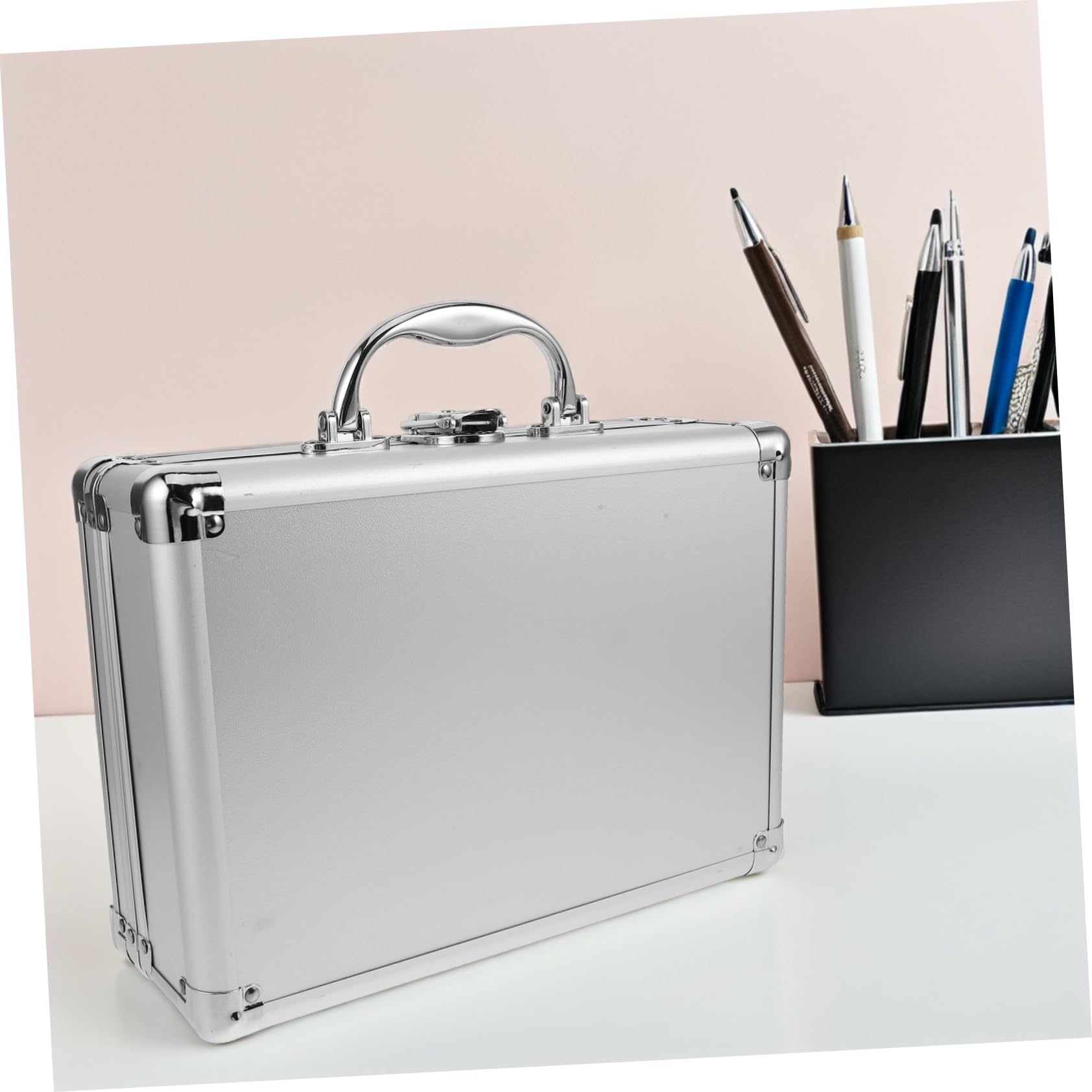 Aluminiowa Walizka Transportowa Aluminiowa Skrzynka Narzędziowa Twarda Obudowa Mikrofonu Tragbar Leere Metallbox Przenośny Organizer Do Przechowywania Aluminiowe Walizki Do