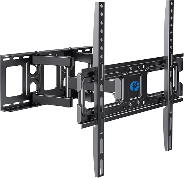 Pipishell TV Wall Bracket for 26-55 Inch TVs, Swivels Tilts TV Bracket for LED LCD OLED Flat&Curved TVs, Max VESA 400x400mm and Holds up to 45kg