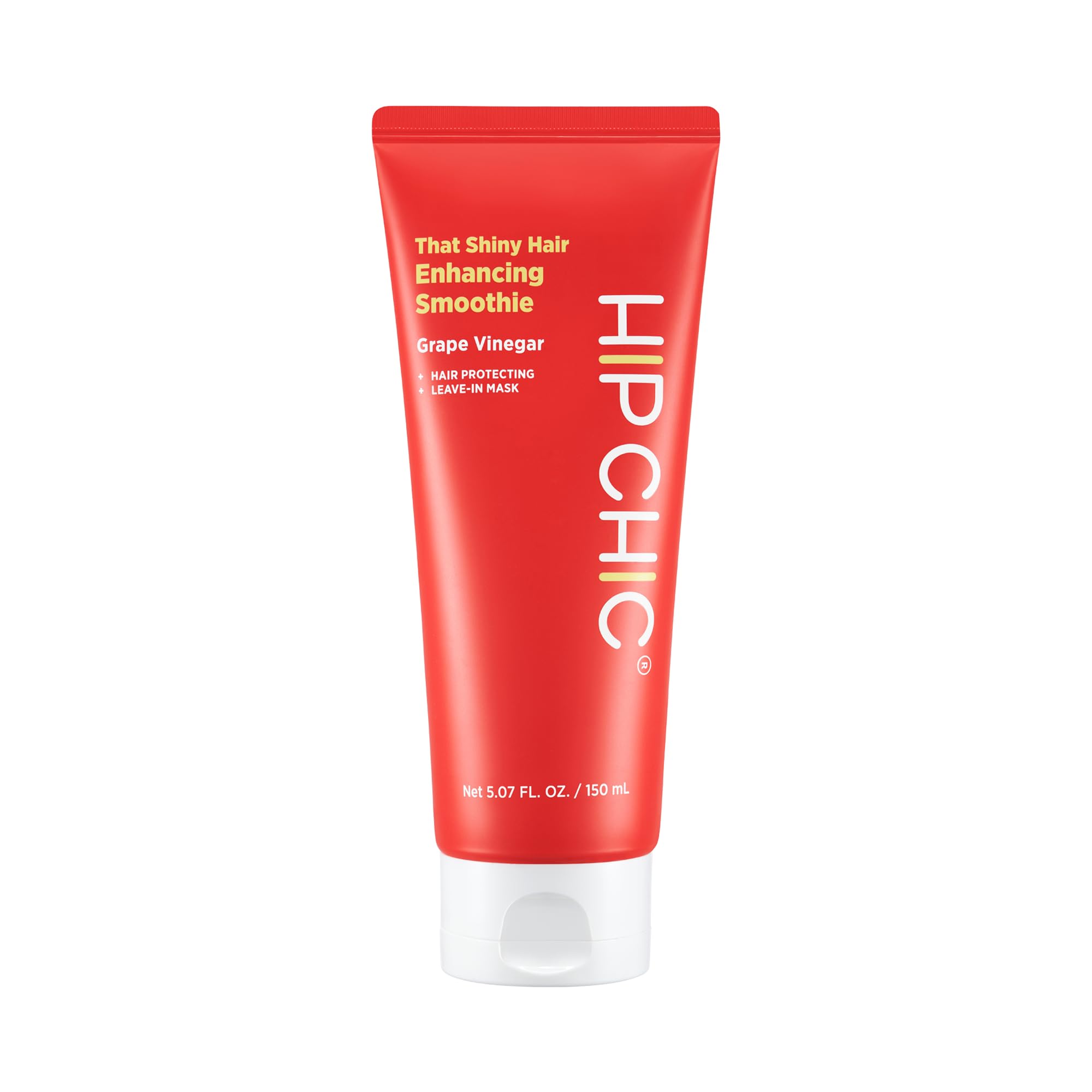 HIP CHIC That Shiny Hair Enhancing Smoothie, Non Toxic, Grape Vinegar, Vitamin Care For Tangled Hair, Moisturizing, Shiny, Silky Smooth, 6 Types