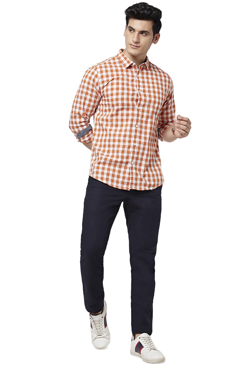 Byford by Pantaloons Men’s Cotton Solid Slim Fit Shirts