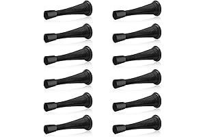 4.5-Inch Flexible Spring Door Stops with Rubber Bumper