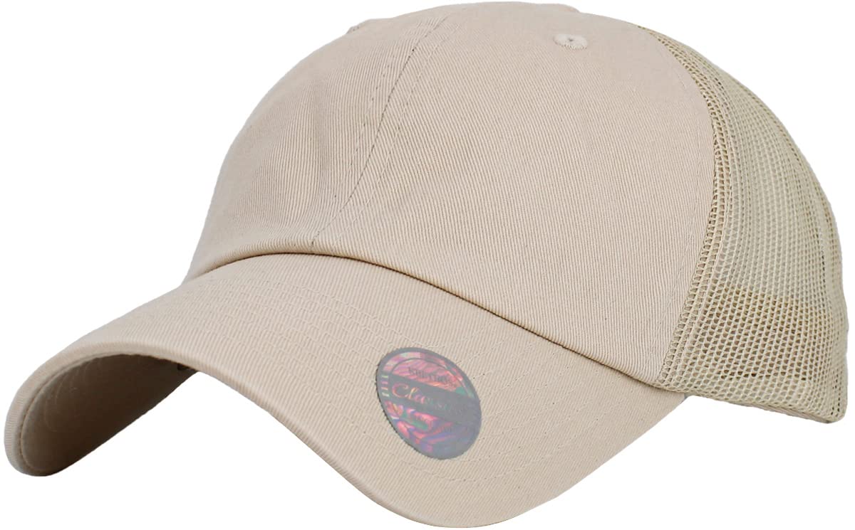 KBETHOS Original Classic Mesh Trucker Low Profile Baseball Cap Classic