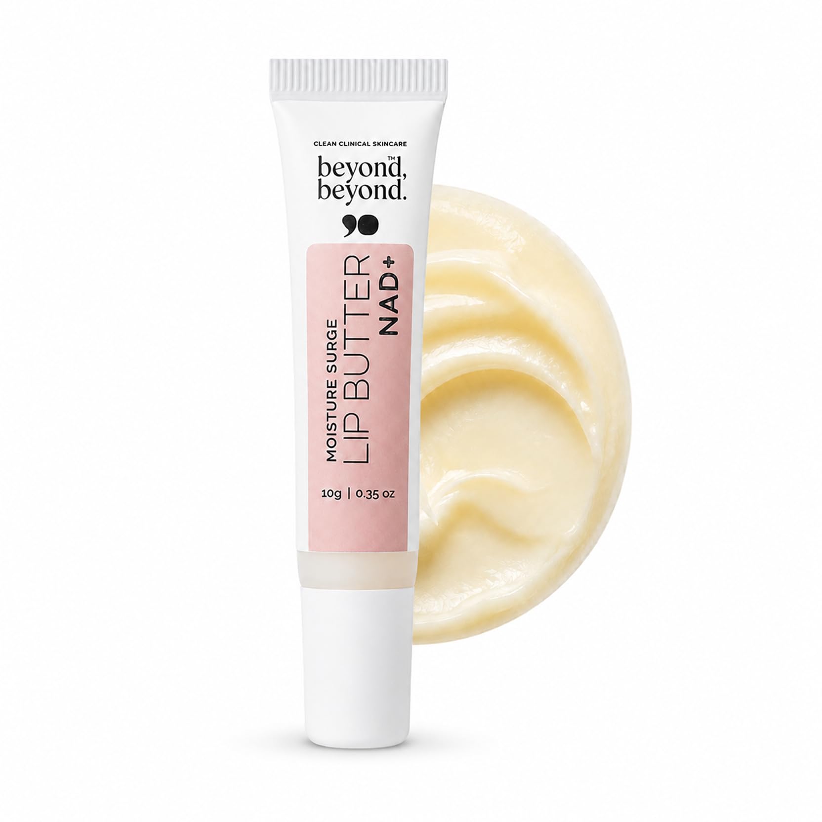 BEYOND BEYOND 10g Moisture Surge Lip Butter, Non-sticky NAD+ Lip Treatment with Hyaluronic Acid, Shea & Cocoa Butter for Deep Hydration, Soft, Cushioned & Smooth Lips, Long-Lasting Nourishing Lip Care-image-18
