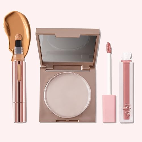 Mally Beauty Kit para llevar Lápiz corrector iluminador en barra, bronceado, protector facial, control de brillo y extensión de maquillaje Brillo