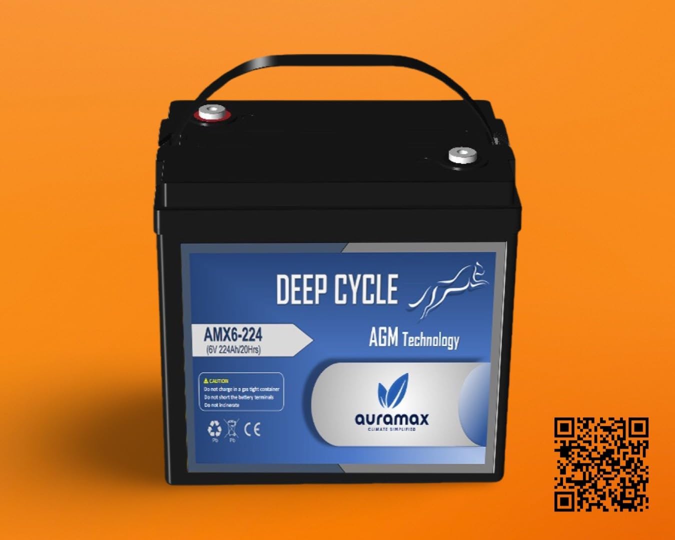 AGM Battery 6V 224Ah, Solar AGM Battery 6V, Solar Rechargeable Battery, Maintenance Free With High Performance AGM Technology, Cleaning machine battery/Golf cart battery/AWP