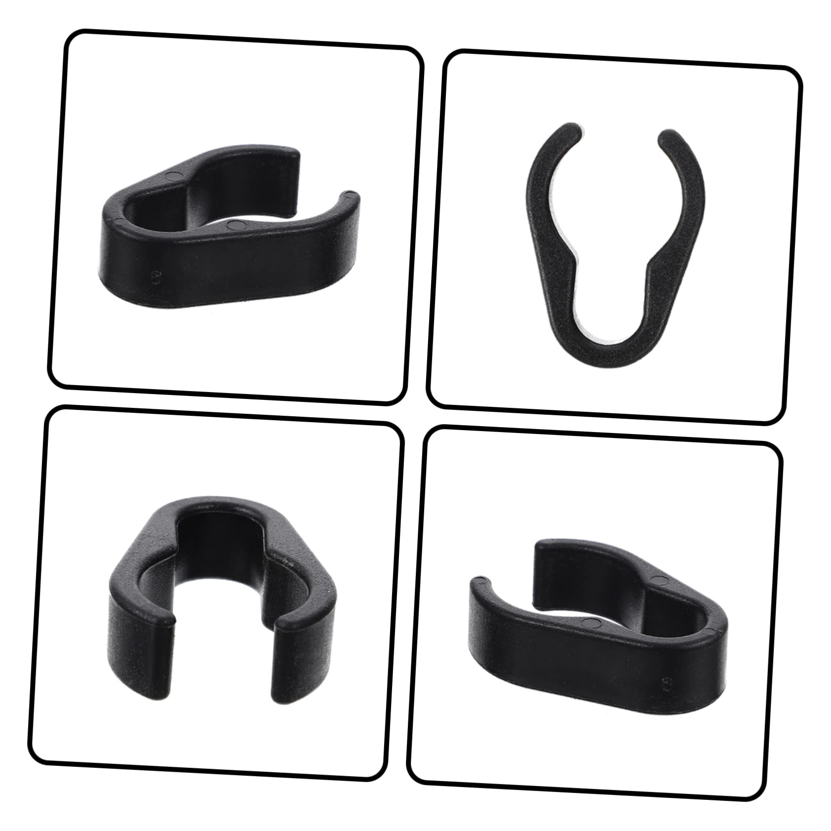 FUNOMOCYA 10Pcs Durable Mic Cable Holders Flexible Microphone Stand Cable Clips for Home and Studio Use for Organizing Mic Cables Stands and Equipment