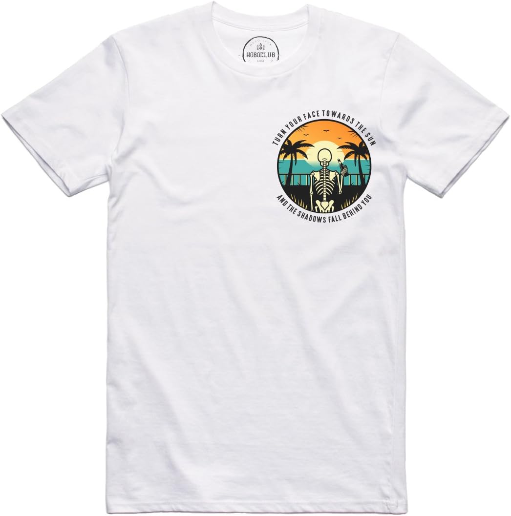 HOBO JACKin The Shadows - White Tee T-Shirt