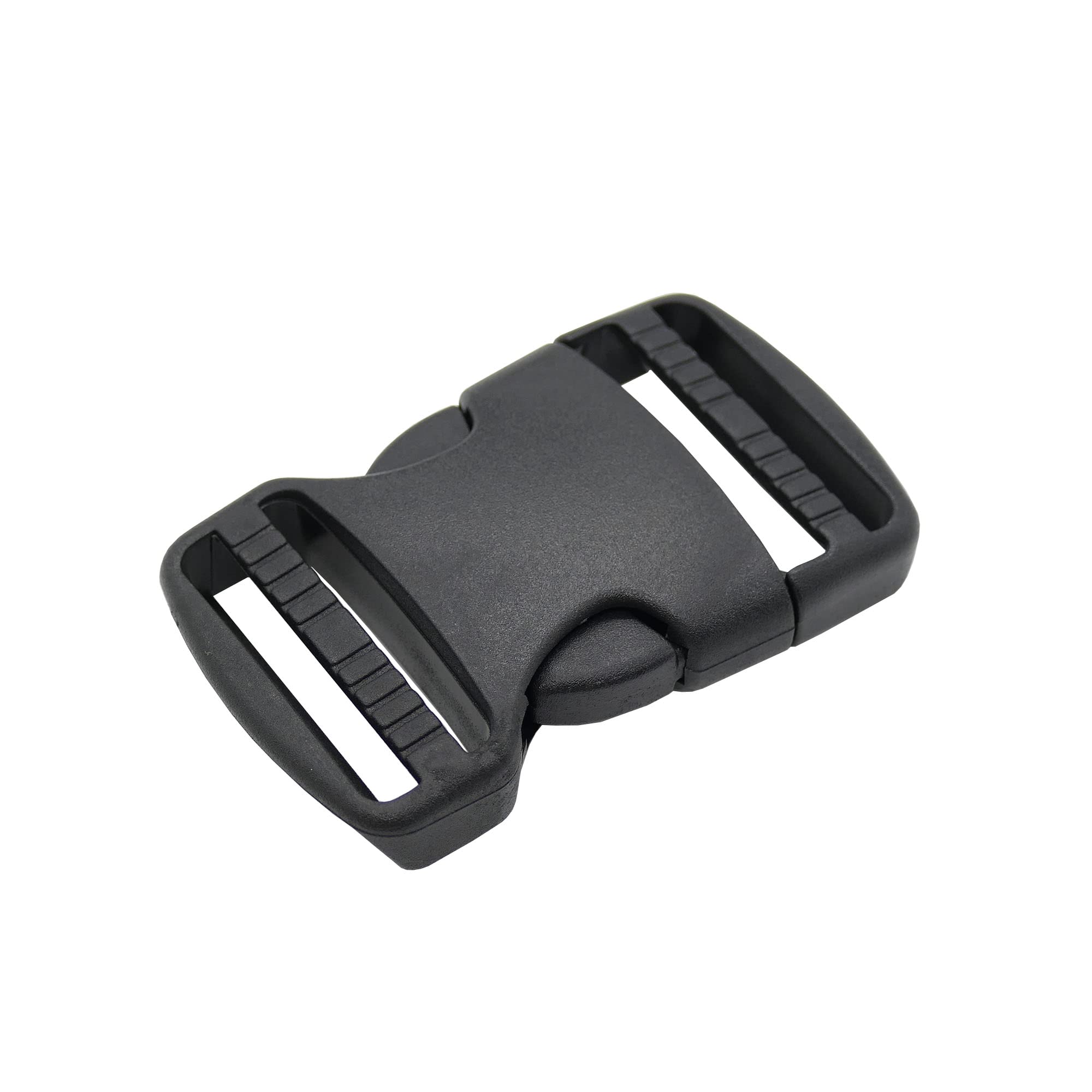 The Bead Shop Plastic Side Release Buckle Clip for Luggage, Rucksack/Back Pack, Webbing Strap (38mm - 1 pack, Black)