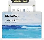 Ediloca ES580E 512GB SSD SATA III 6Gb/s 2.5" Internal Solid State Drive, Read Speed up to 450MB/sec, Compatible with PC/Laptop/Desktop/NAS.Compatible with Windows/Mac/Linux