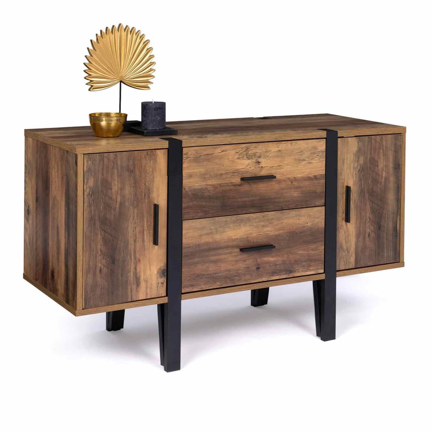 IDMarket - Buffet Bas 105 cm Austria Bois Pied épingle
