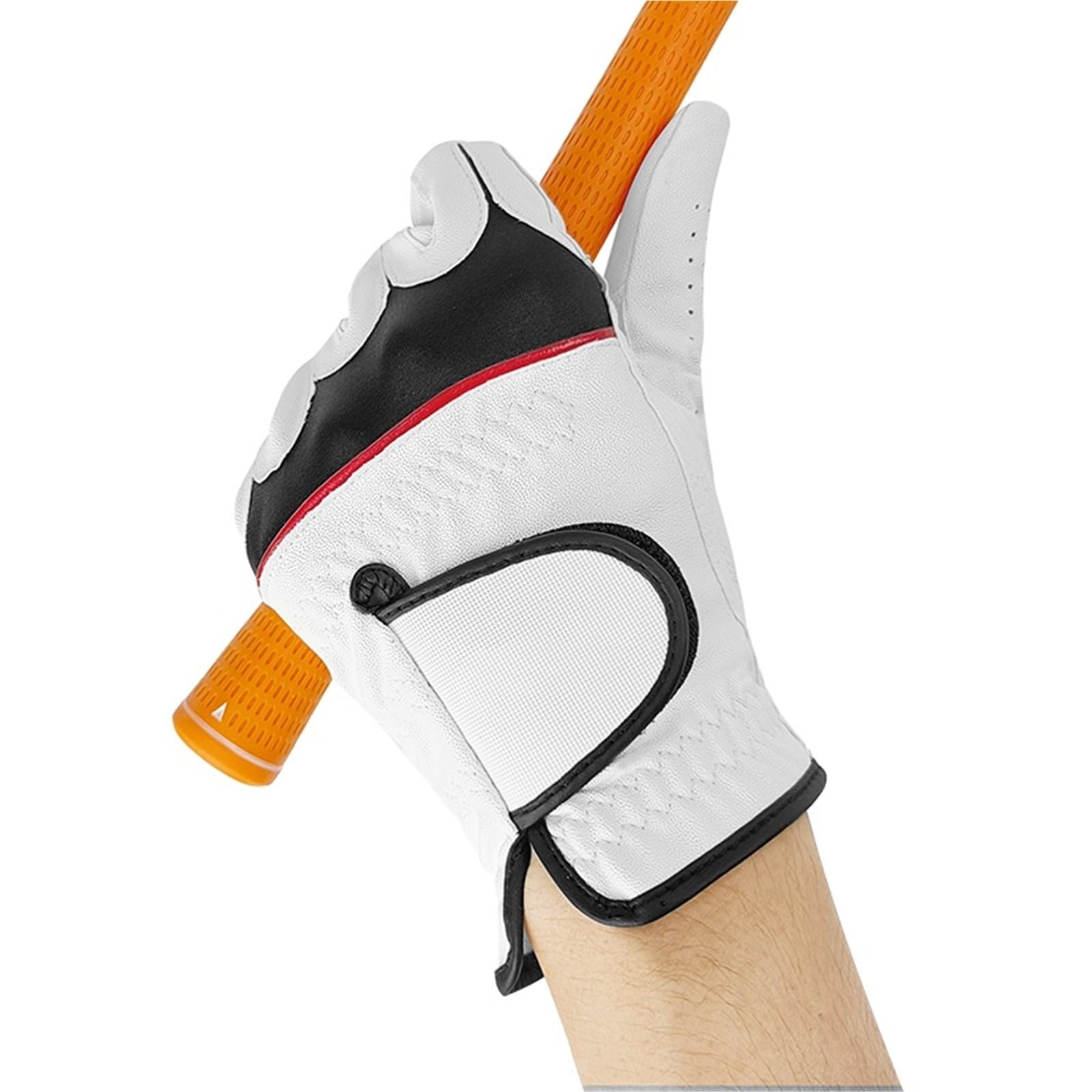 Générique Compatible avec Les Gants de Golf de la Main Gauche des Hommes PU Lycra élastique antidérapant Respirant Conception Confortable
