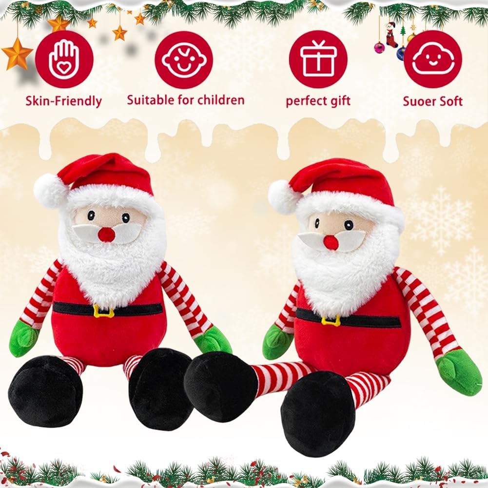 FCXVXCL Christmas Plush Toy Xmas Stuffed Animal Christma Decorations Cute Plush Doll Christmas Plushie Stuffed Doll Cuddly Soft Toys Xmas Decorations Kids Toys Gifts - Image 4