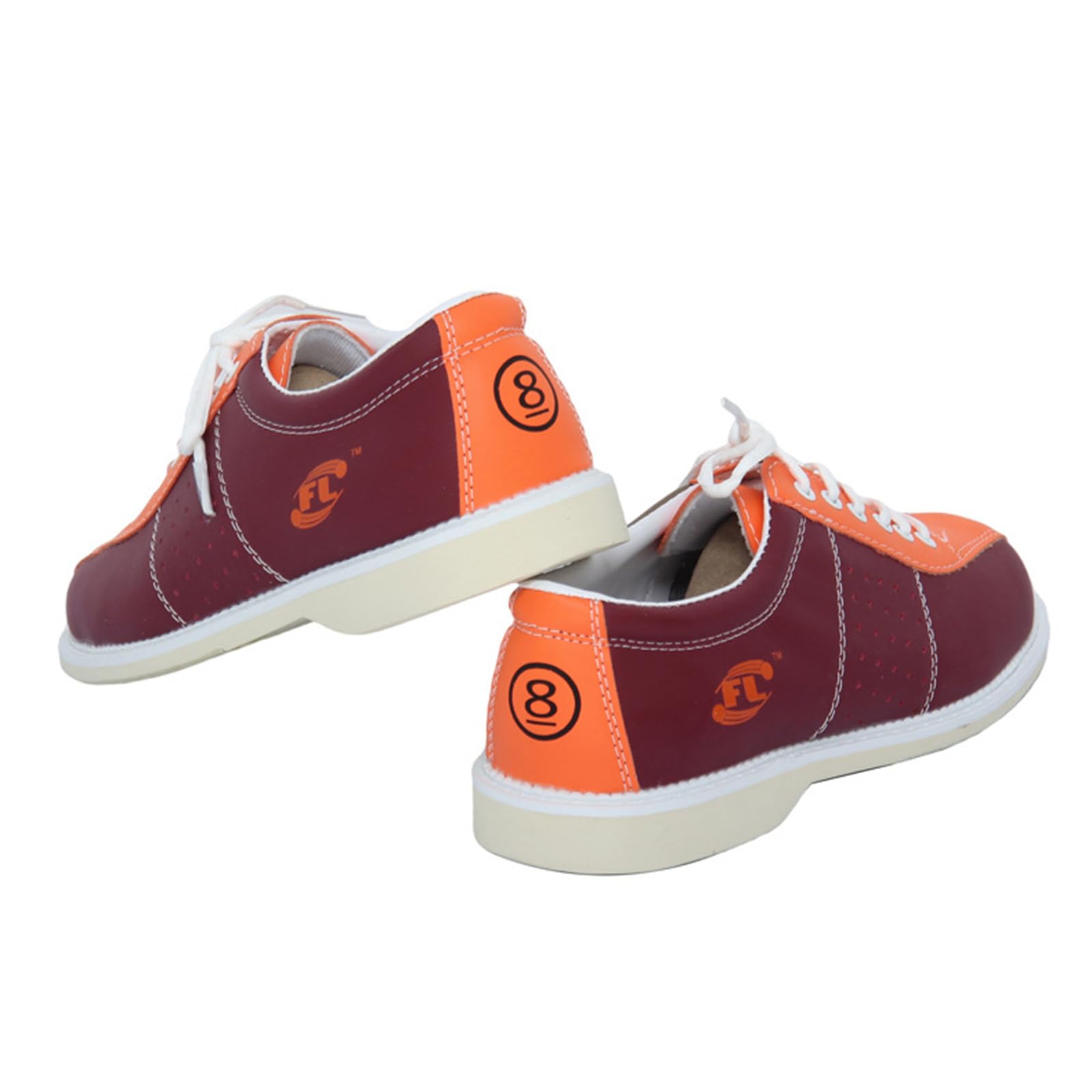 JiuQing Bowlingschuhe Herren Damen Wildleder Gleitsohle Anfänger Bowling Trainingsschuhe Leichte Schnürschuhe