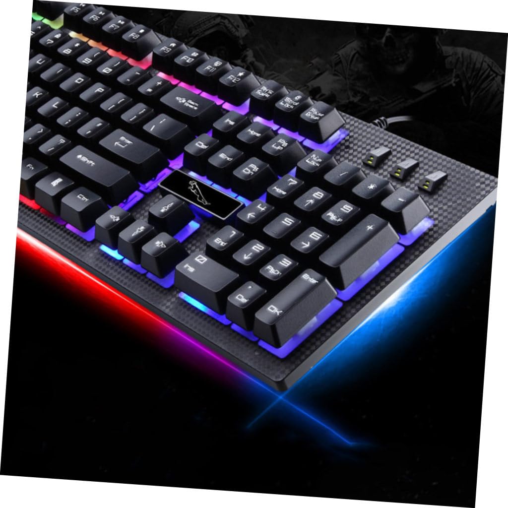 Ensemble Clavier et Souris de Jeu Mécanique 104 Touches Noir