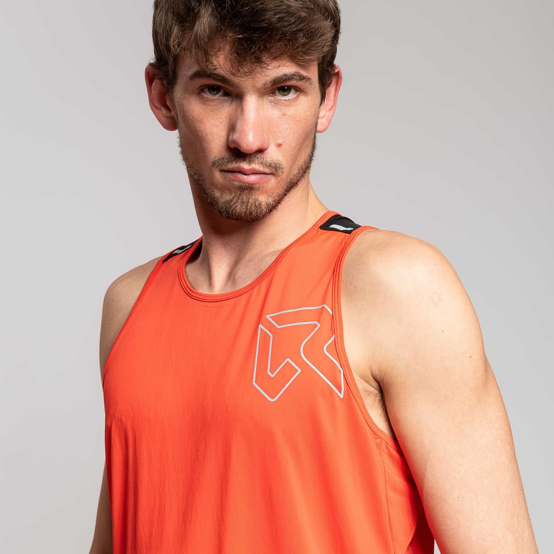 Rock Experience Ink Man Tank Canotta Traspirante Sportiva Uomo (Pacco da 1)