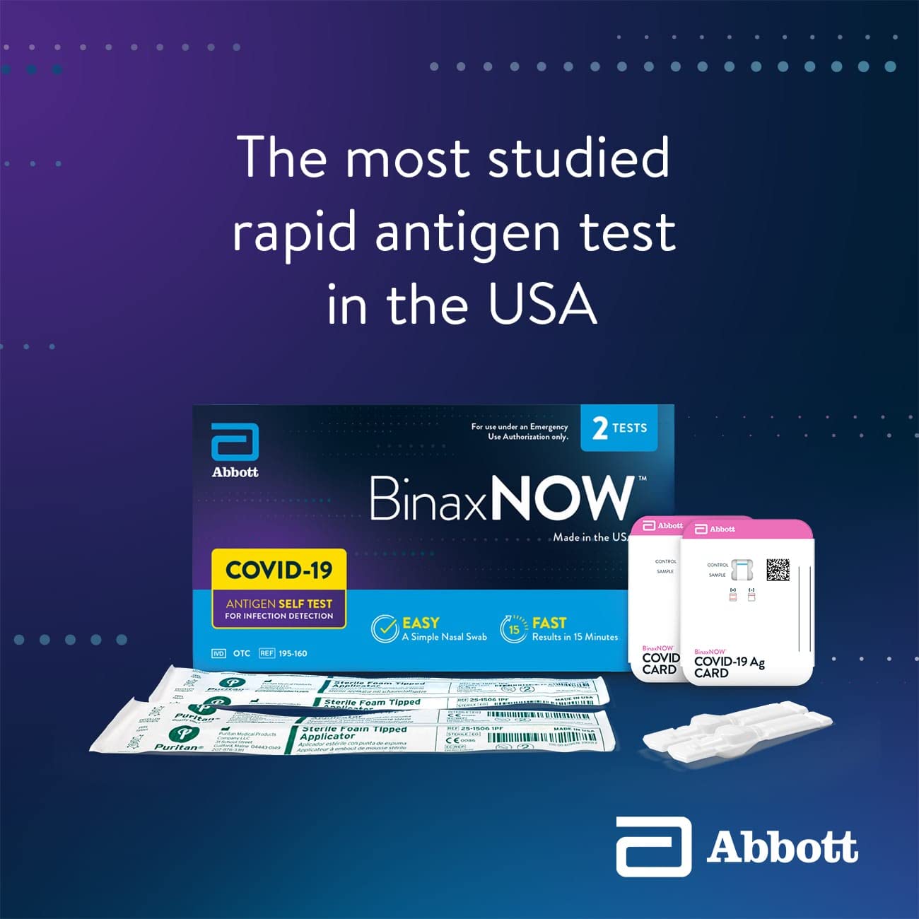 Buy BinaxNOW COVID19 Antigen Self Test, COVID Test With 15Minute