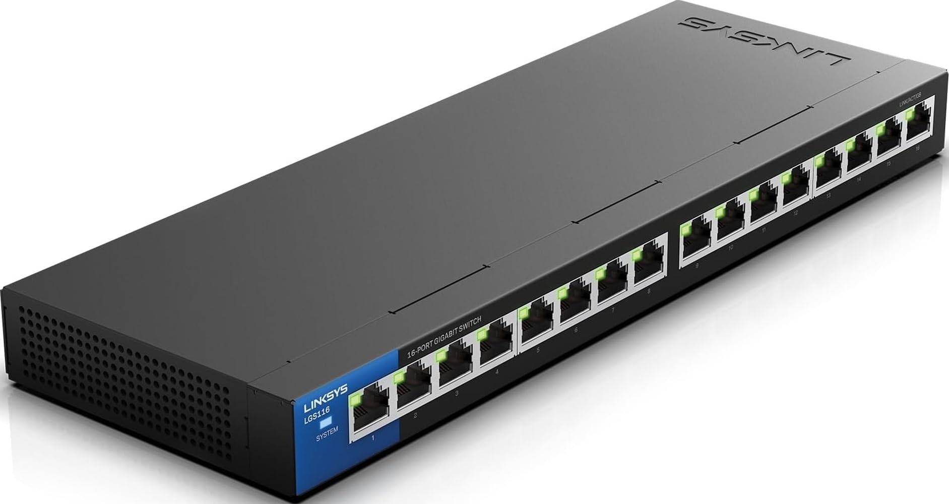 LGS116P, 16-Port Desktop Gigabit PoE+ Switch