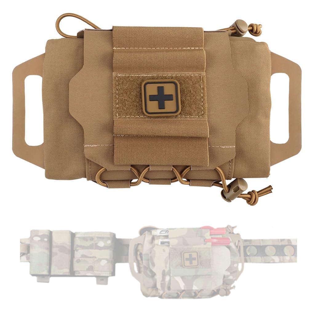 TS TAC-SKY Rapid Deployment IFAK Kits Tactical Military Pouch MOLLE First-aid Kit Survival Outdoor Hunting Emergency Camping Hiking Medical Bag (Color : T)
