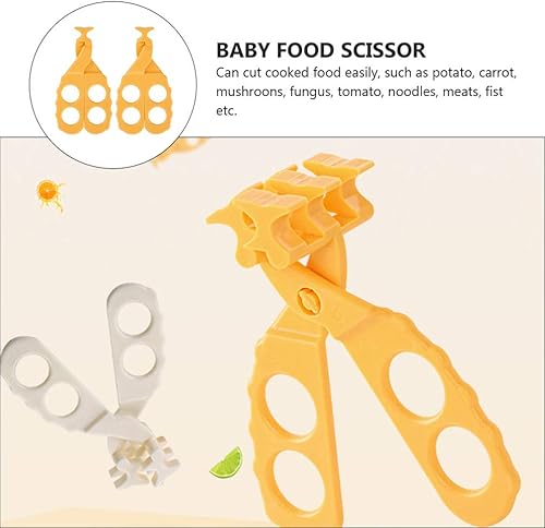 Miniatura 7 de 2 piezas de picadoras de alimentos para bebés, tijeras de alimentos, cortador multifuncional, trituradora trituradora de alimentos para niños, ayuda