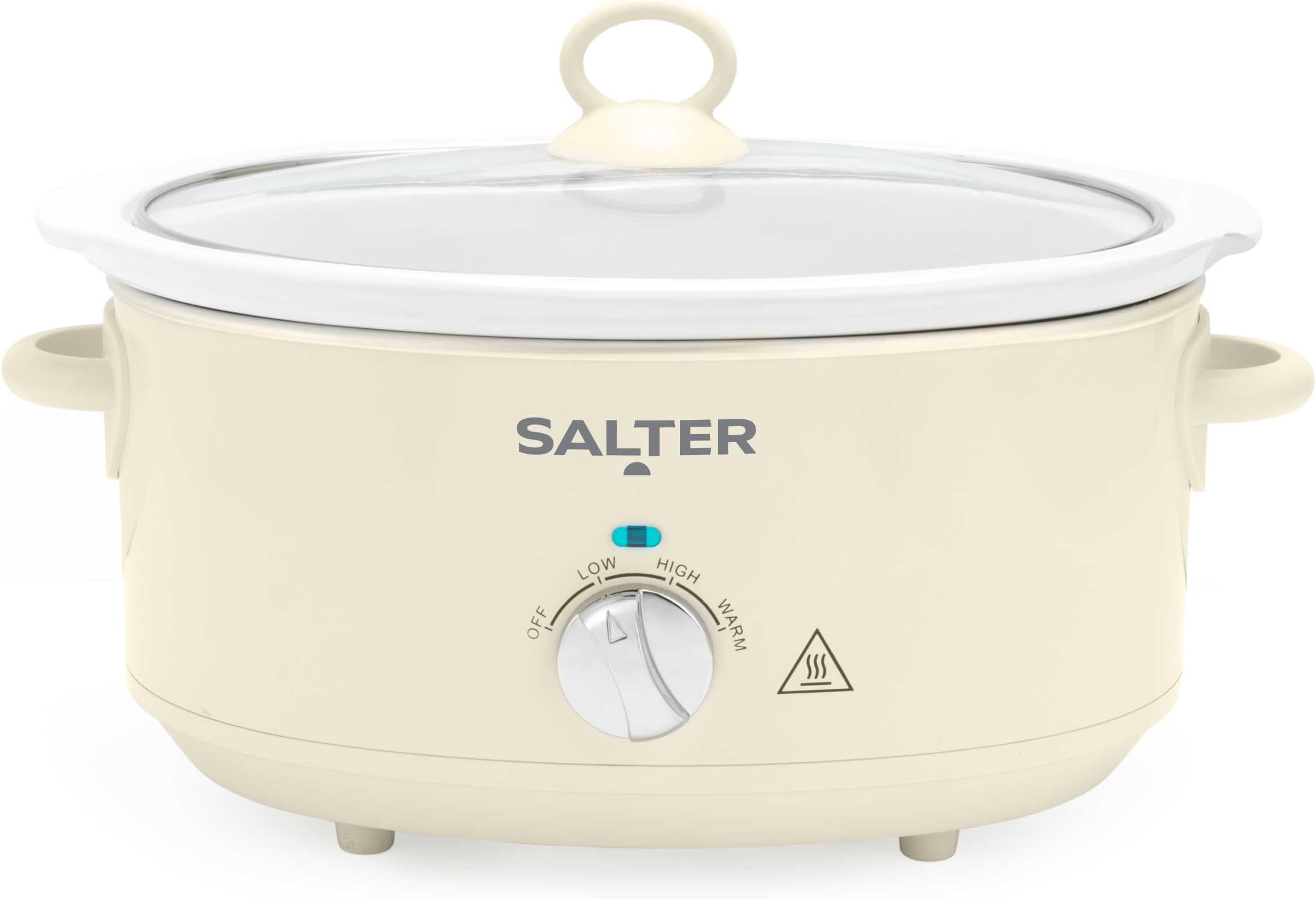 Salter Retro Slow Cooker 6.5L, Cream