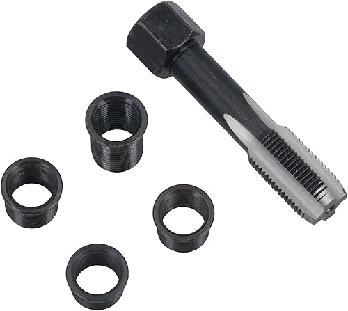 Kit de reparación de roscas de rosca de reenhebrado de bujía M12 x 1.25 con 4 insertos