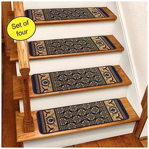 Blue Rug Carpet Stair Treads Set Of 4 CST260B