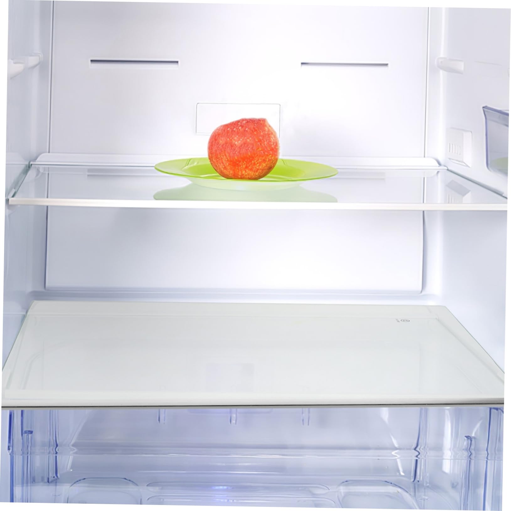Alipis Estante de Vidrio Templado y Soporte Estable para Refrigerador y Congelador Fácil de Limpiar Accesorio Práctico y Duradero Adecuado para Cocina y Hogar
