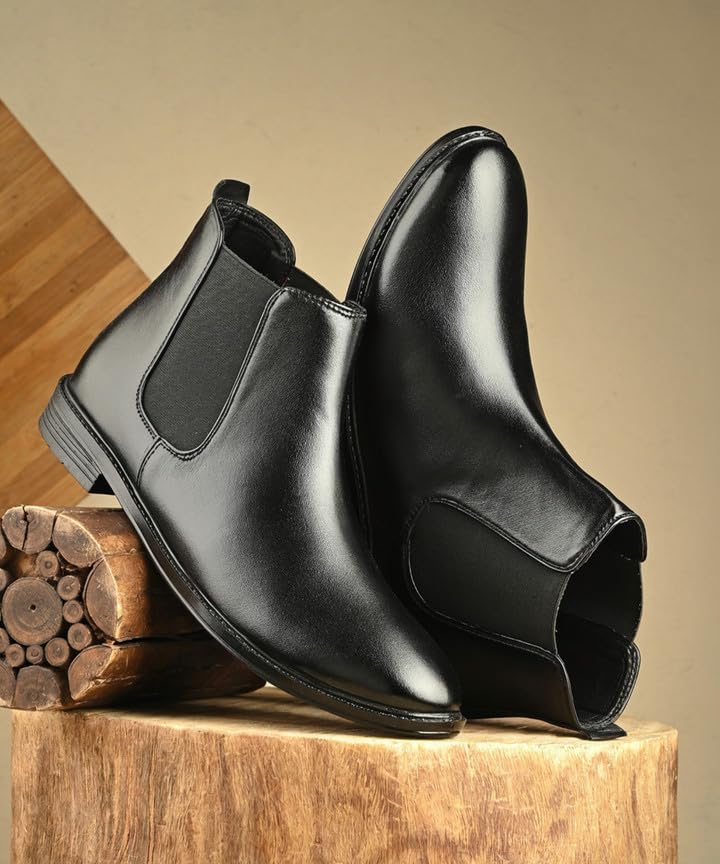 Image of Men Casual Boot | Boot For Men | Chelsea Fashion | Comfort Synthetic Leather All Season Wear Boot