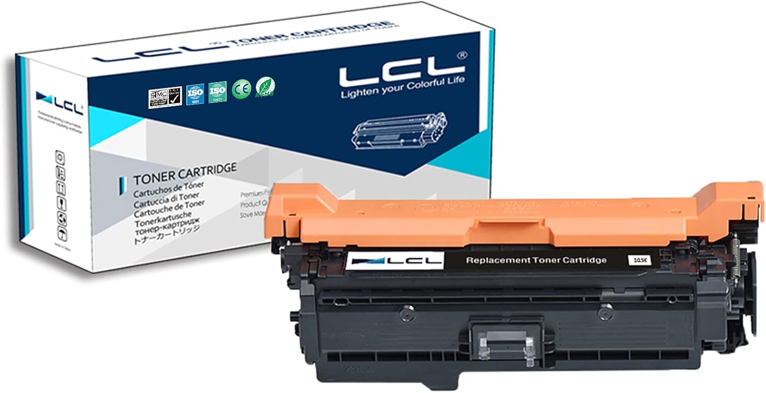 LCL Remanufactured Toner Cartridge Replacement for HP 504X 504A CE250X CE250A 10500Pages Laserjet CP3525 CP3525dn CP3525n CP3525x CP3530 CM3530 CM3530fs (1-Pack Black)
