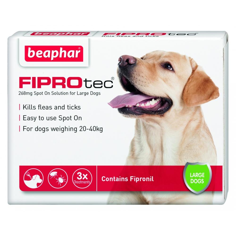 Beaphar FIPROtec for Large Dogs, 3 pipettes