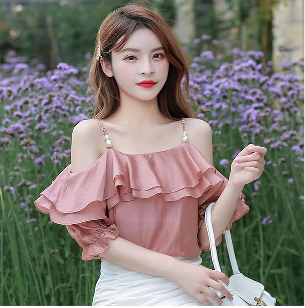 シフォンオフショルダートップス 61dmbBth3ZL._UY1000_.jpg