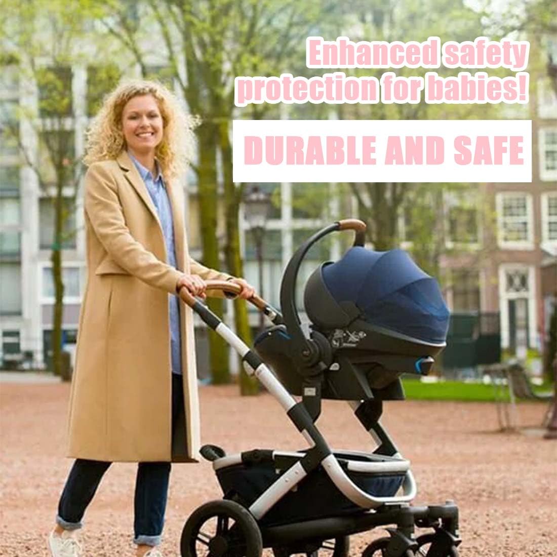 Cinture Passeggino Universali, Cintura di Sicurezza per Bambini Imbracatura per Seggiolone a 3 Punti Regolabile Seggiolino Cinghie Passeggini Anticaduta Adatta per Seggioloni Auto Carrozzine