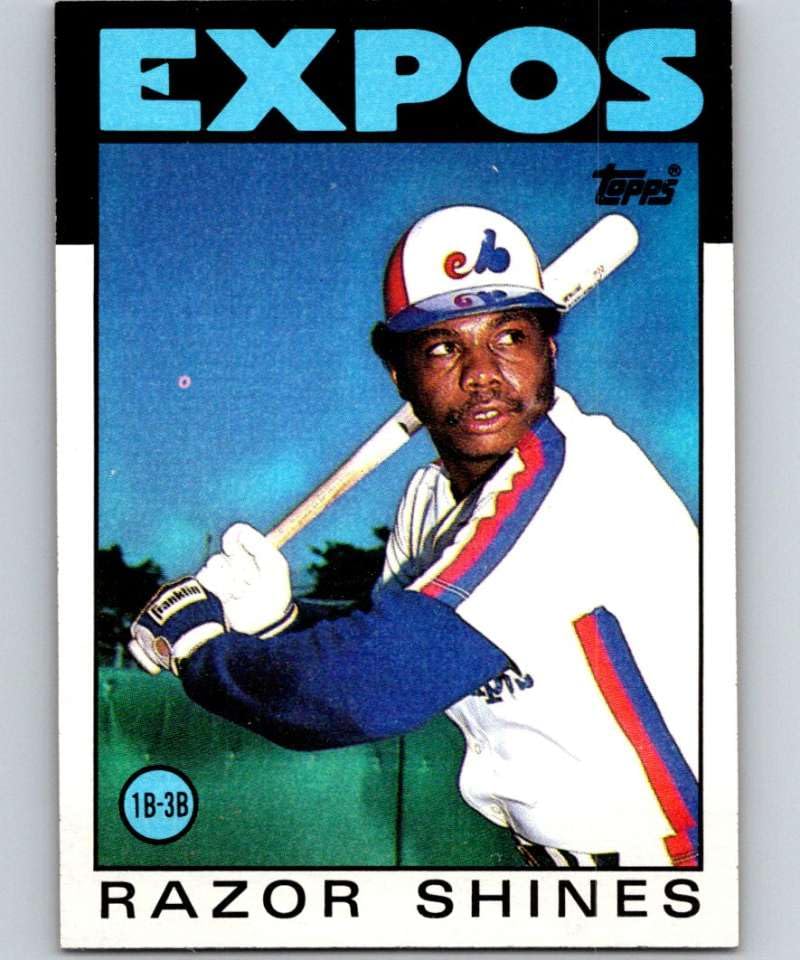 Amazon.com: 1986 Topps Baseball #132 Razor Shines Montreal Expos