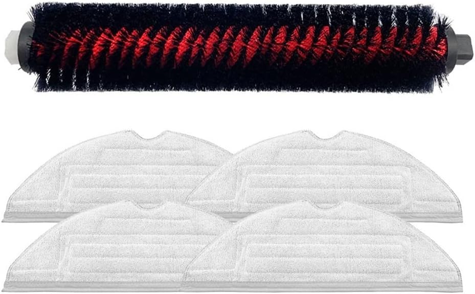 Compatible with Cleaning Roll Brush Parts/Fit for Roborock S7 Maxv Ultra Pro Cordless Vacuum Cleaner Robot Sweeper Spare Part Accessories (Color : 1brush and 2cloth)
