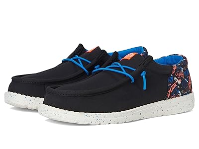 Hey Dude Kids Wally Funk Game On (Little Kid/Big Kid) Boys Shoes Black/Multi : 3 Little Kid M, Synthetic