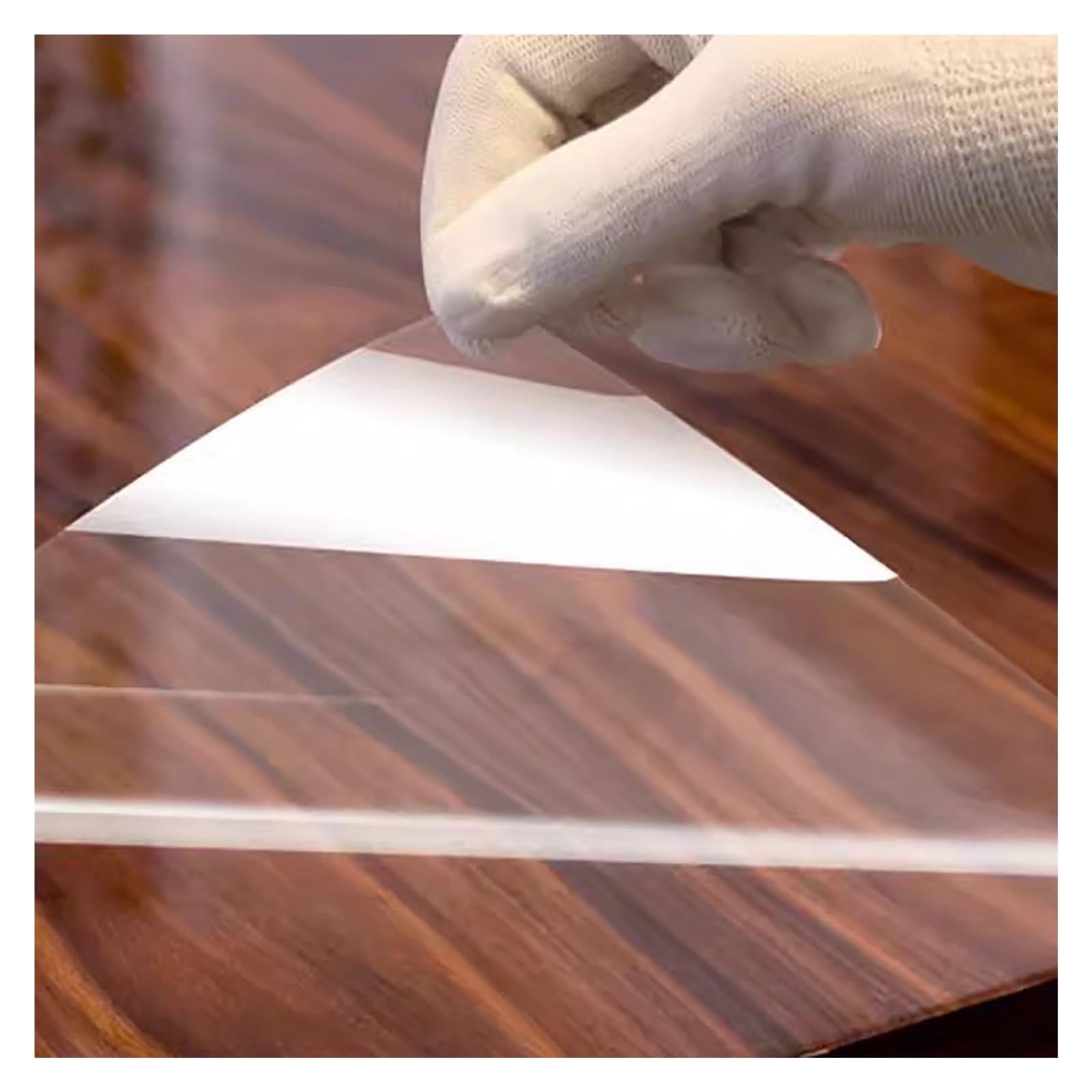 JYHHCYS Waterproof Oilproof Clear Table Protective Film Self Adhesive, Heat Resistance Plastic High Gloss Surface Protection Film, Transparent Contact Paper For Wood Desktop(55x170cm/21.6x67in)
