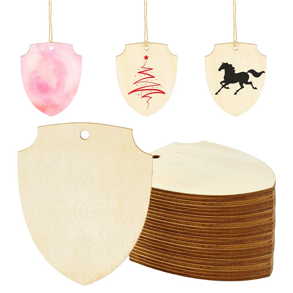 Bouclier en bois brut pour décoration d'anniversaire médiéval et ateliers enfants