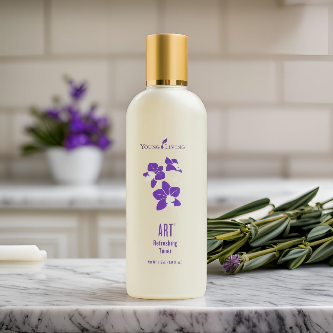Young Living - Art Refreshing Toner 4 fl oz | Skin Cleansing, Makeup Residue Remover | Hydrating Facial Moisturizer, Pore Minimizing | Gentle Impurity Removal