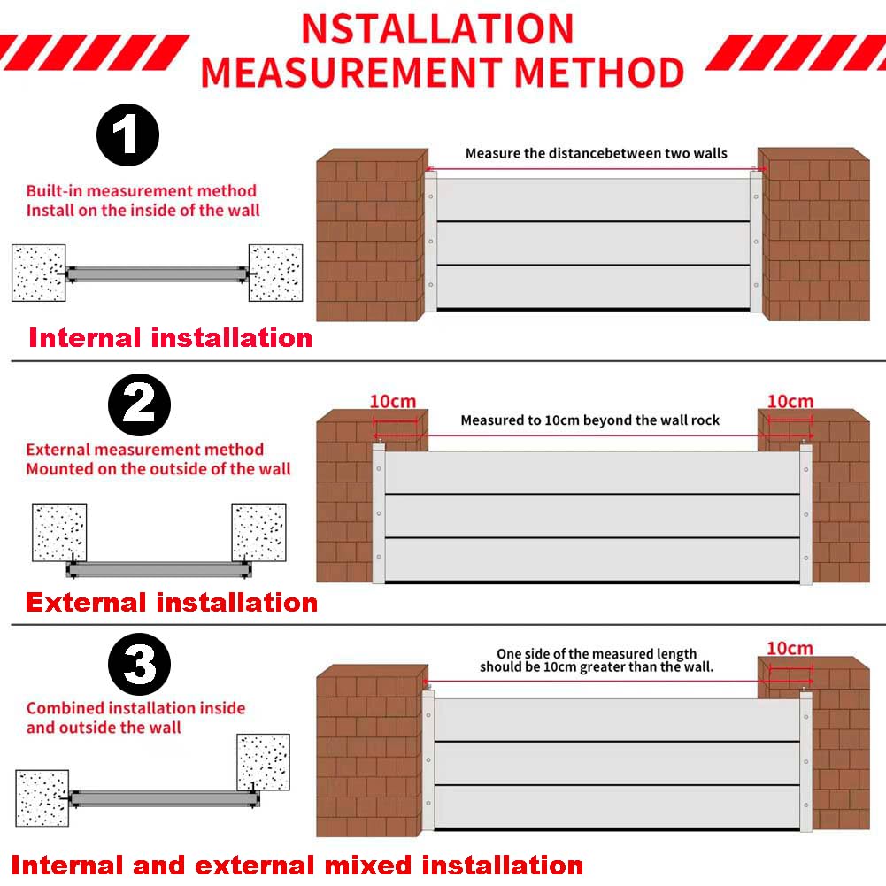 Porte de BarrièRe de Protection Contre Les Inondations H 20ccm 40cm 60cm 80cm 100cm 120cm 140cm Barriere Anti Inondation Porte de Garage Aluminium BarrièRe Anti-Inondation