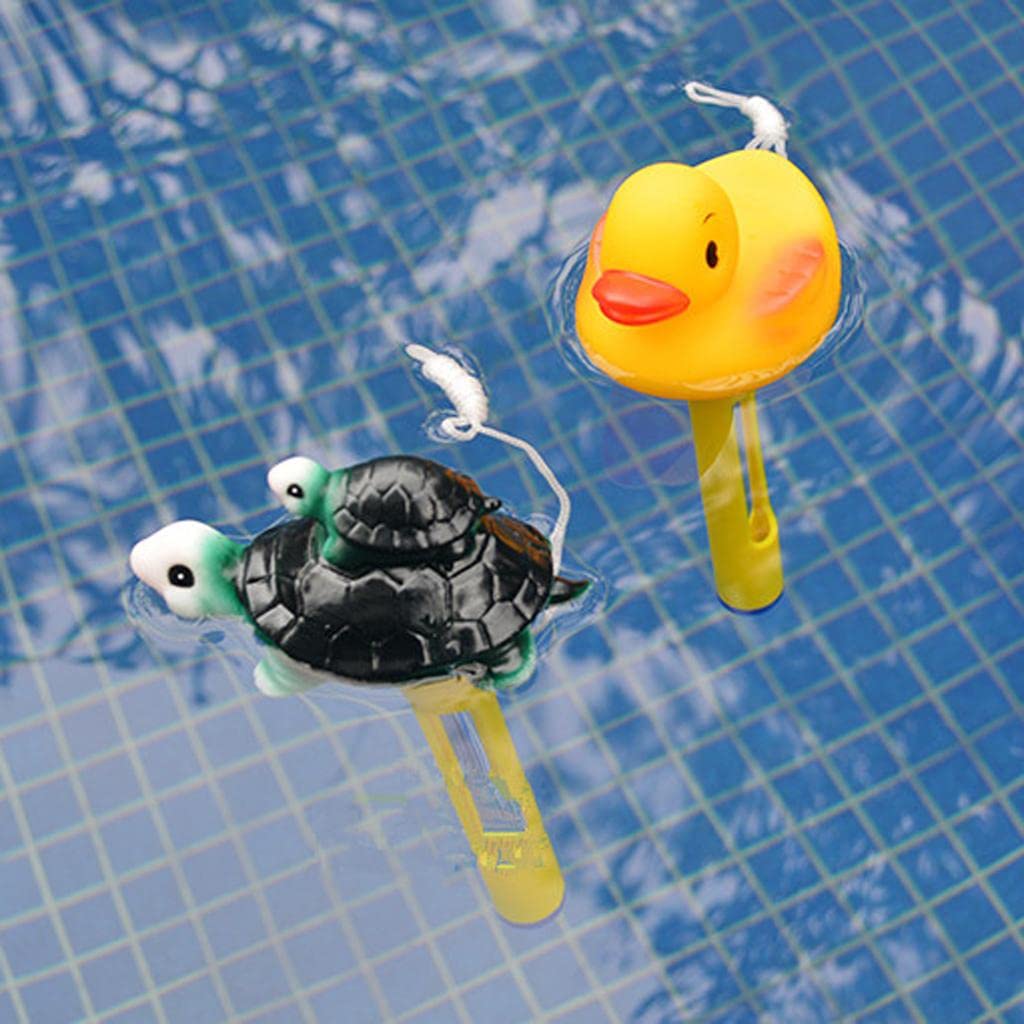 misppro New Floating Pond Thermometer Swimming Pool Temperature Monitor - Tortoise
