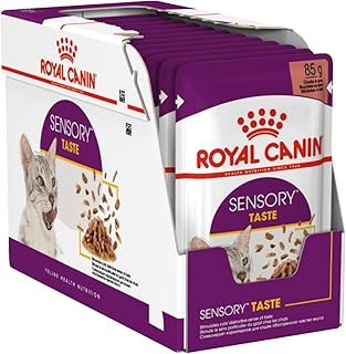 ROYAL CANIN Sensory Taste | 12 x 85 g | Wet Food for Adult Cats | Stimulate the Sense of Taste | Support Urinary Health | Pieces in Sauce product image