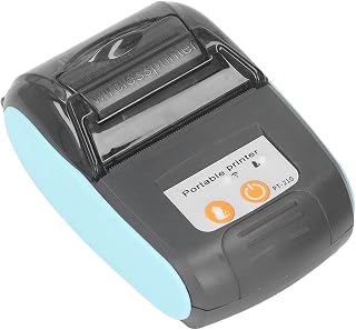 Receipt Printer, DC7.4V Mini Energy Saving 58mm Thermal Printer for Shops (with Storage Bag)