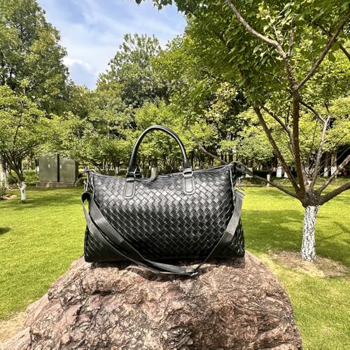 Large Capacity PU Leather Travel Bags Handbags Crossbody Bag with Adjustable Shoulder Strap4