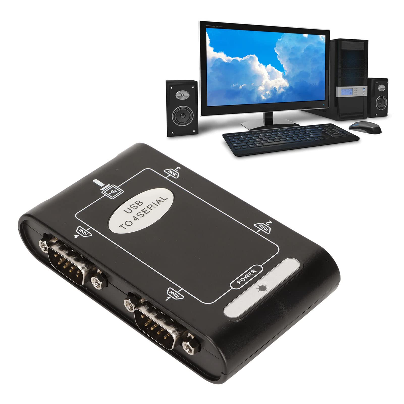 Adaptador USB a Serie con 4 Puertos RS232