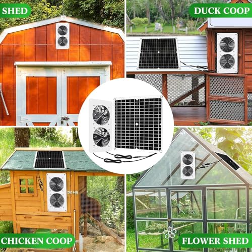 Unité de refroidissement solaire 12V 25W double ventilateur