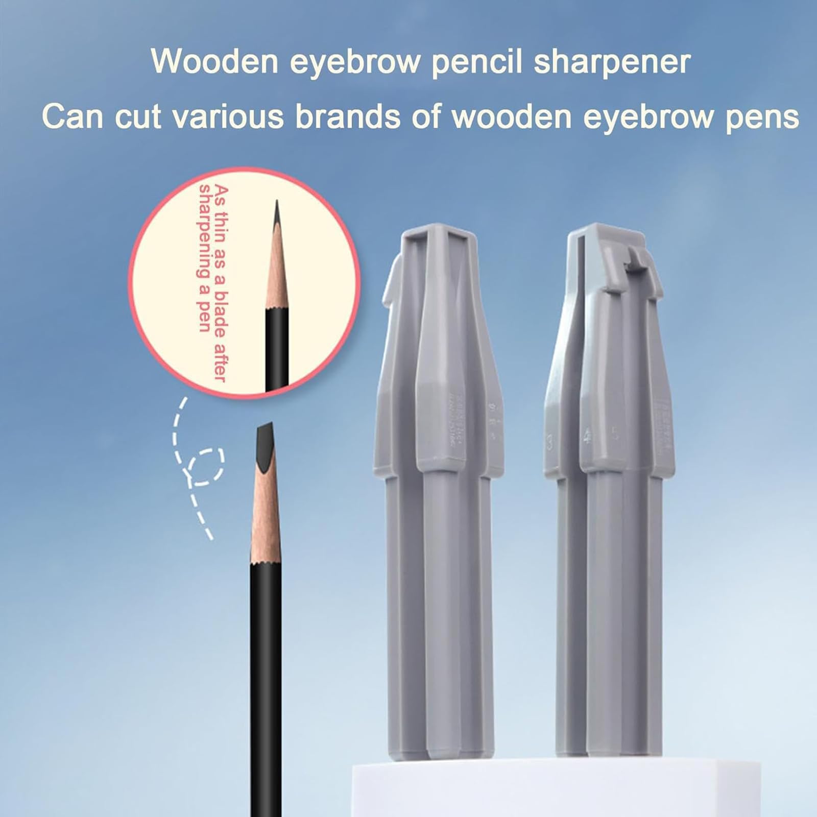 Eyebrow Pencil Sharpener, Lip Liner Sharpener, Makeup Sharpener for Eyebrow Pencils and Lip Liners, Portable Makeup Tool for Travel and Daily Use - Image 3 thumbnail